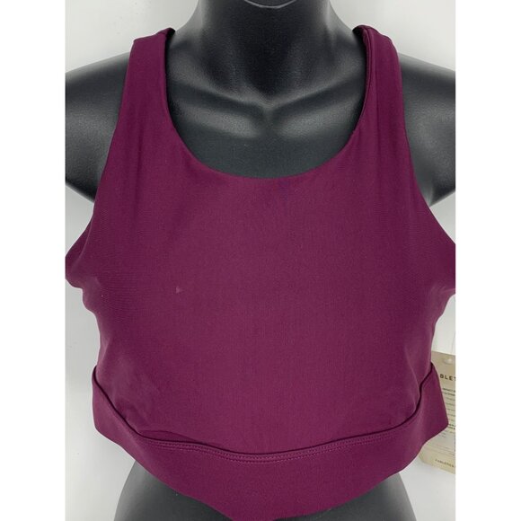Fabletics Women Ella High-Impact Sport Bra Large L Purple Athletic Stretch New - Picture 2 of 7